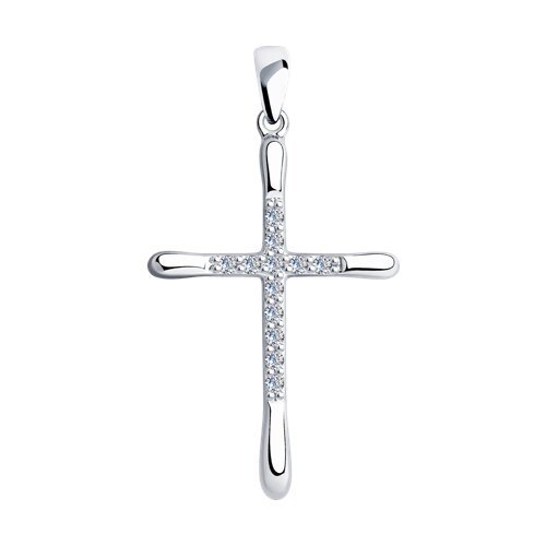 Подвеска из серебра с фианитами (Арт.94-130-01413-1)