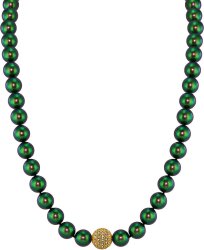 Ожерелье из серебра с жемчугом (Арт.91l-gk-25)