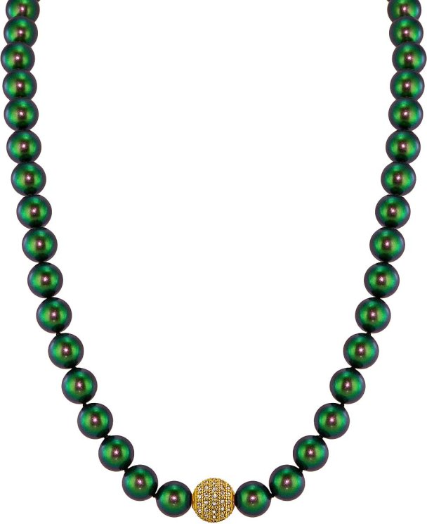 Ожерелье из серебра с жемчугом (Арт.91l-gk-25)