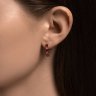 Серьги из золота с бриллиантами и рубинами (Арт.51-220-02157-2)