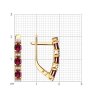 Серьги из золота с бриллиантами и рубинами (Арт.51-220-02157-2)