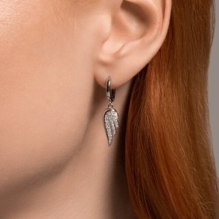 Серьги из серебра с фианитами «Крылья Ангела» Соколов (арт.94026614)