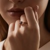 Кольцо золотое с гранатом и бриллиантами «Алая Величественность» Соколов (арт.71-00013)