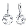 Серьги из серебра с фианитами (Арт.94023466)