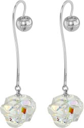 Серьги из серебра с кристаллом swarovski (Арт.swks-b-10-14-1ab-s)