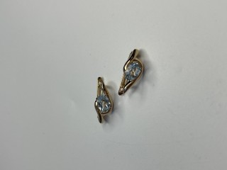 Серьги золото с топазом «Небесный вальс» Estet (арт.01С3115346-1)