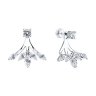 Серьги из серебра с фианитами (Арт.94026022)