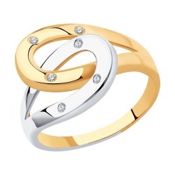 Кольцо из золота с бриллиантами (Арт.1011189)