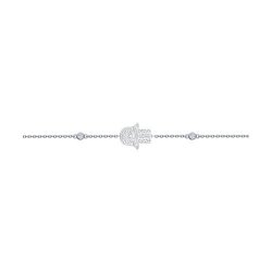 Браслет из серебра с фианитами (Арт.94050345)