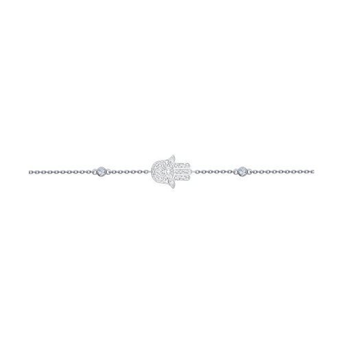 Браслет из серебра с фианитами (Арт.94050345)