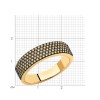 Кольцо из золота с бриллиантами «Золотой Город» Соколов (арт.1012209)