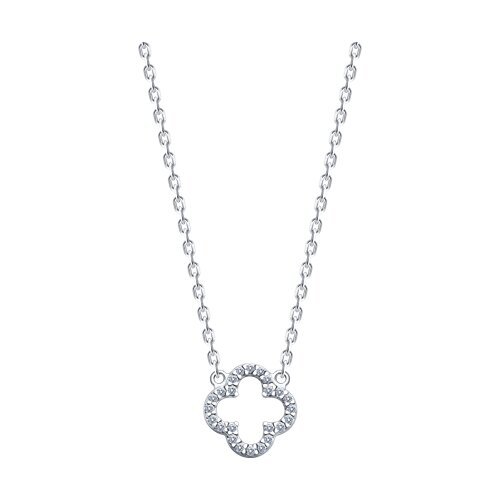 Колье из серебра с фианитами (Арт.94070663)