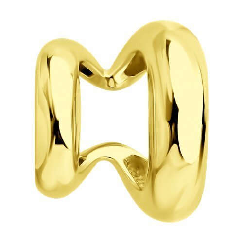 Серьги из серебра с золочением «Объемный дуэт» Соколова (арт.93170023)