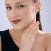 Серьги из серебра с золочением «Объемный дуэт» Соколова (арт.93170023)
