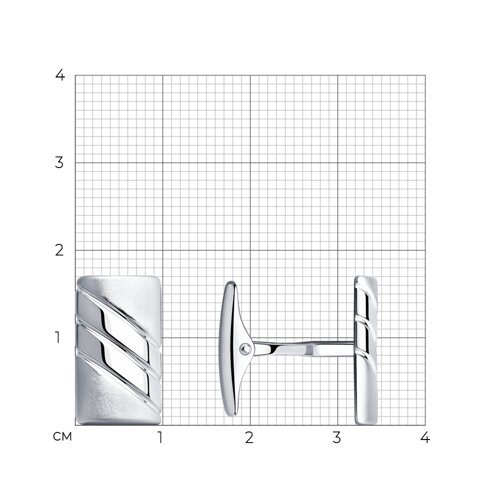 Запонки из серебра (Арт.94160057)