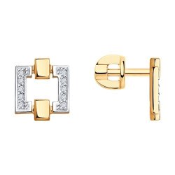 Серьги из золота с бриллиантами (Арт.1021903)