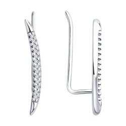Серьги из серебра с бриллиантами (Арт.94-220-02159-1)