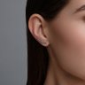 Серьги из серебра с бриллиантами (Арт.94-220-02159-1)