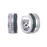 Серьги из белого золота с бриллиантом (Арт.me31615-wd-bl_sr_dl_wg)