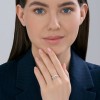 Кольцо из серебра с фианитом «Сердечный контур» Соколов (арт.94014704)
