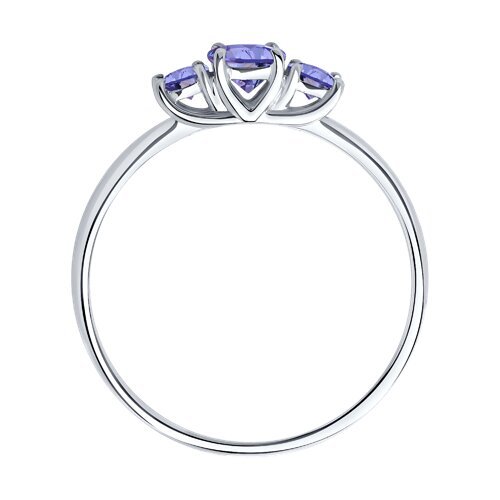 Кольцо из серебра с танзанитами (Арт.92012113)