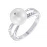 Кольцо из белого золота с бриллиантом и жемчугом (Арт.mr86417t-1_wp_wg)