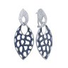 Серьги из белого золота с бриллиантом и сапфиром (Арт.na0006ce-ws_sr_sa_wg)