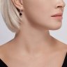 Серьги из серебра с ситаллами и фианитами (Арт.92022824)