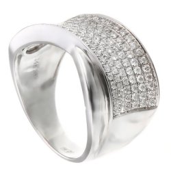 Кольцо из белого золота с бриллиантом (Арт.r13500b0m14w003_wg)