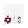 Серьги из серебра с синтетическим жемчугом и эмалью (Арт.94027279)
