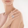 Кольцо из белого золота с бриллиантом и топазом (Арт.r36376_lt_wg)