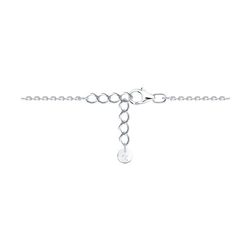 Браслет серебряный с корундом и фианитом «Алый Талисман» SOKOLOV (арт.94051196)