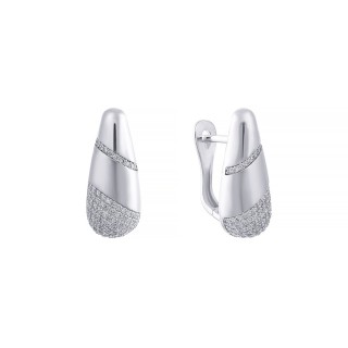 Серьги с бриллиантами из белого золота «Северное сияние» Myjewels (арт.V460A_WGDW_SR_WG)