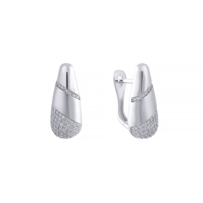 Серьги с бриллиантами из белого золота «Северное сияние» Myjewels (арт.V460A_WGDW_SR_WG)