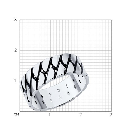 Кольцо из серебра с эмалью (Арт.95-110-02143-1)