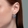 Серьги из серебра с фианитами (Арт.94026431)