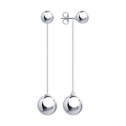 Серьги из серебра (Арт.94-122-01474-1)