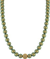 Ожерелье из серебра с жемчугом (Арт.91l-gk-26)
