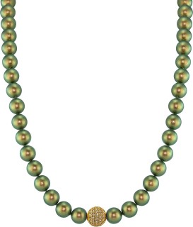 Ожерелье с жемчугом и куб. цирконием «Pearl Kiss 26G» Rivoli (арт.91L-GK-26)
