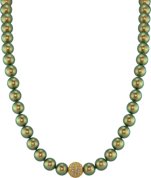 Ожерелье из серебра с жемчугом (Арт.91l-gk-26)