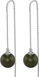 Серьги из серебра с жемчугом Русские Самоцветы (Арт.aas-11-12-34-s)