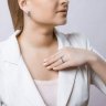 Серебряное кольцо с черными фианитами (Арт.94010063)
