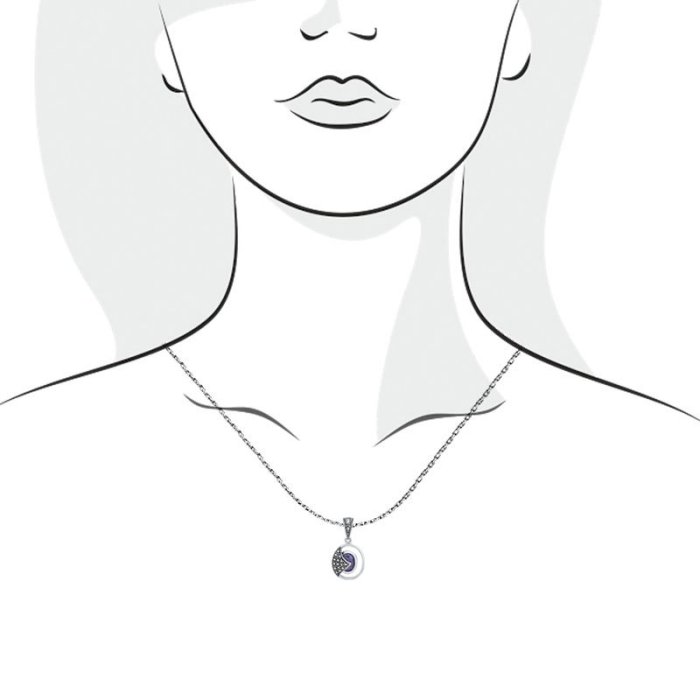 Подвеска Серебряные крылья (Арт.230016-297f-39_kubcirkonii_markazit)