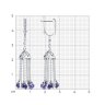 Серьги из белого золота с бриллиантами и танзанитами (Арт.6024475-3)