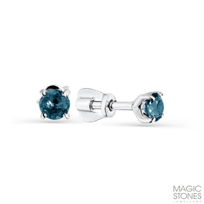 Серьги из золота с топазом London «Морская Искра» Magic Stones (арт.05-1-060-1100-031)