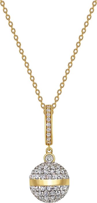 Кулон из серебра с куб. цирконием (Арт.fsp-1-g)