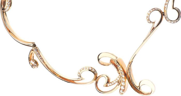 Ожерелье из золота с бриллиантом (Арт.kdco1)