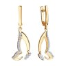 Серьги из золота с фианитами (Арт.029440)