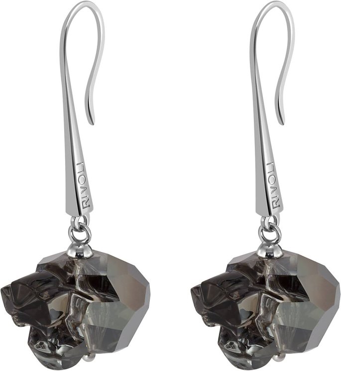 Серьги из серебра с кристаллом swarovski (Арт.swks-b-16-14-107-s)