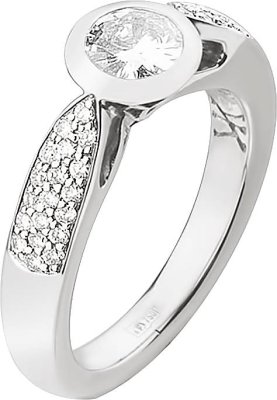 Кольцо из белого золота с бриллиантом (Арт.1982dog_0.51)